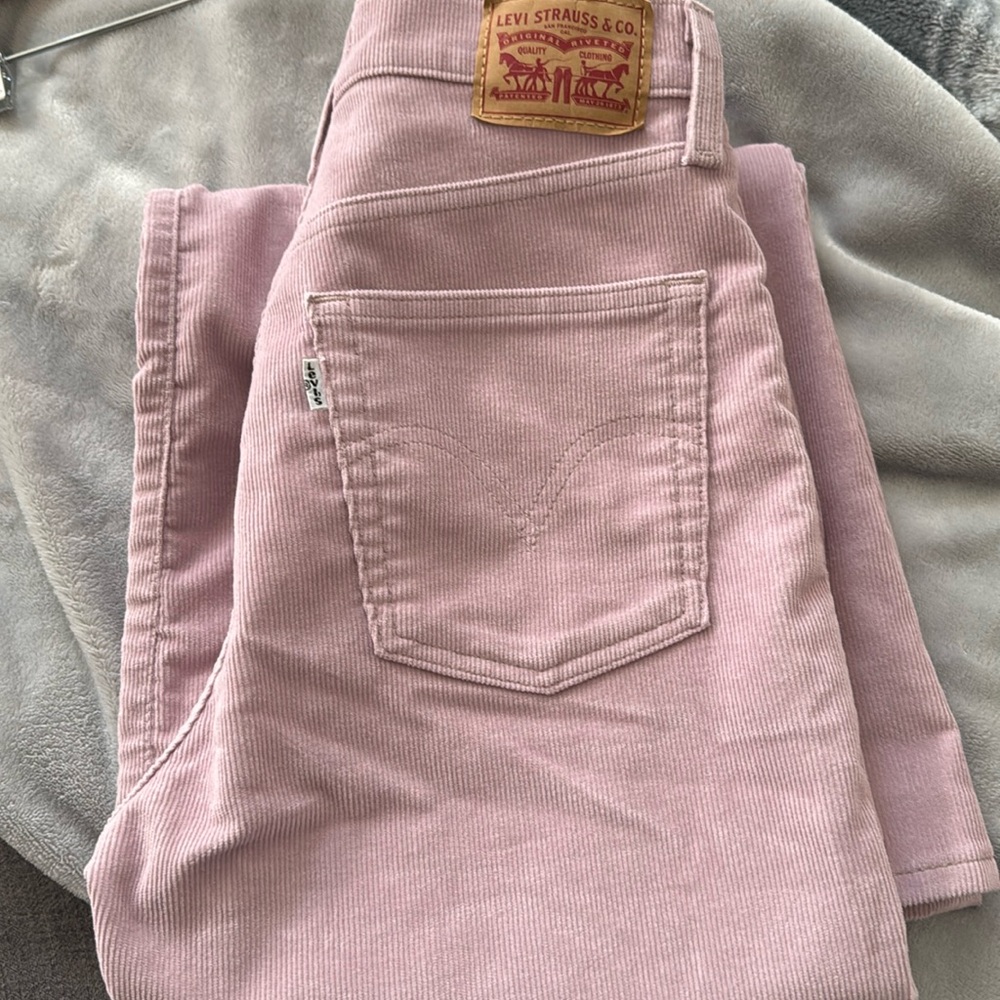 Levi’s rib cage bell pants.